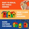 12 DIY Bird House Kits For Children to Build - Wood Birdhouse for Kids to Paint - Unfinished Bird Houses for Kids - Wood Craft Project Kits - Wooden Arts & Craft for Girls & Boys - Classroom Activity view 4