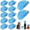Sotiff 12 Pcs Mini Cowboy Cowgirl Hat Small Disco Western Hat Neon Holographic Space Tiny Decoration for Cowgirl Birthday Party Drinks Cupcake Toppers Dolls(Neon Blue) view 1