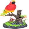 2023 New Electric Battery Operated Control Voice Parrots - Vivid Voice-Activated Chirping Fluttering Birds Toys, Cute Electronic Pets Simulation Birds, Realistic Parakeet for Garden, Home (Red) view 1