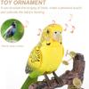 2023 New Electric Battery Operated Control Voice Parrots - Vivid Voice-Activated Chirping Fluttering Birds Toys, Cute Electronic Pets Simulation Birds, Realistic Parakeet for Garden, Home (Z - Both) view 2