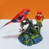 2023 New Electric Battery Operated Control Voice Parrots - Vivid Voice-Activated Chirping Fluttering Birds Toys, Cute Electronic Pets Simulation Birds, Realistic Parakeet for Garden, Home (Z - Both) view 3