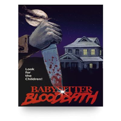 Babysitter Bloodbath Horror Slasher Game Poster Puppet Combo