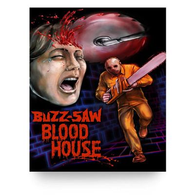 Buzz-saw Blood House Horror Game Poster Puppet Combo