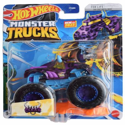 Hot Wheels Monster Trucks Steer Clear, Includes Connect and Crash
