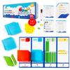 Simply magic 140+1 PCS Colorful Base Ten Blocks & Activities Set - Base Ten Blocks Classroom Set, Base 10 Math Manipulatives, Place Value Blocks Mat, Ones Tens Hundreds Blocks, Math Counters Cubes view 1