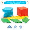 Simply magic 140+1 PCS Colorful Base Ten Blocks & Activities Set - Base Ten Blocks Classroom Set, Base 10 Math Manipulatives, Place Value Blocks Mat, Ones Tens Hundreds Blocks, Math Counters Cubes view 4