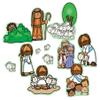 Jesus The Good Shepherd & Parable of The Lost Sheep Bible Felt Board Story for Flannel Boards view 1