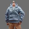 1/6 Scale Male Clothes,Men's Half-Zip Sweater Hoodie Coat Jacket Costume Clothing for 12inch Male Action Figure Body (Blue) view 1