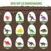 12 Dinosaur Eggs Toys, Surprise Pack with 12 Unique Dinosaur Figures,Goodie Bag Stuffers,Pinata fillers, Easter Eggs dongcoh,Carnival Prizes Treasure Box Christmas Stocking Stuffers Treasure Box view 2