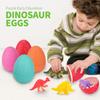 12 Dinosaur Eggs Toys, Surprise Pack with 12 Unique Dinosaur Figures,Goodie Bag Stuffers,Pinata fillers, Easter Eggs dongcoh,Carnival Prizes Treasure Box Christmas Stocking Stuffers Treasure Box view 3