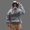1/6 Scale Male Clothes,Men's Half-Zip Sweater Hoodie Coat Jacket Costume Clothing for 12inch Male Action Figure Body (Gray) view 1