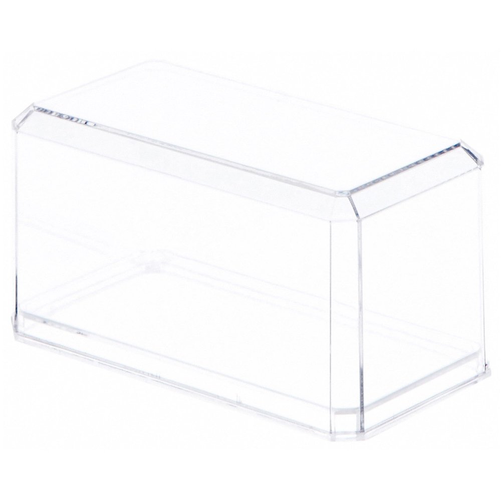 Pioneer Plastics 164C-UV Clear Plastic Display Case for 1:64 Scale Cars (UV Resistant), 3.5" W x 1.625" D x 1.75" H (Mailer Box), Pack of 9