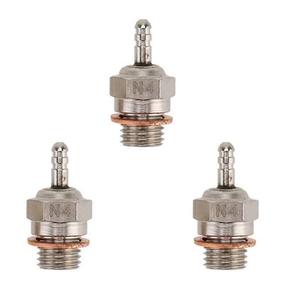 Bumdenuu 3X N4 Glow Plug Plug for 1/10 Rc Car Boat