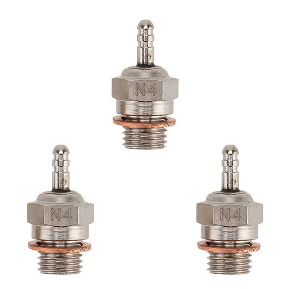 Bumdenuu 3X N4 Glow Plug Plug for 1/10 Rc Car Boat