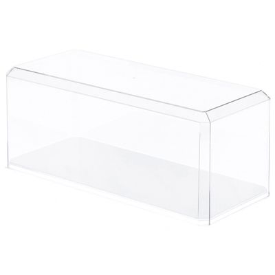 Pioneer Plastics 355CD-UV Clear Plastic Display Case for 1:18 Scale Cars (Mirrored, UV Resistant), 13" W x 5.5" D x 5" H (Mailer Box), Pack of 6