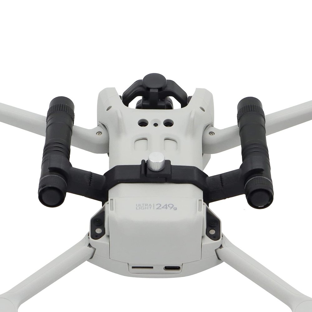 2Pcs Drone Flashlight Night Navigation Light for DJI Mini 3 /Mini 3 Pro, Adjustable Night Flying Light Mount Bracket