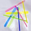 LCPQMZGH 60 Set Helicopter Toy, 60 Propeller and 60 Rod, Hand Helicopter Spinner Plastic Propeller Outdoor Flying Helicopter Toys Set, Random Color view 4