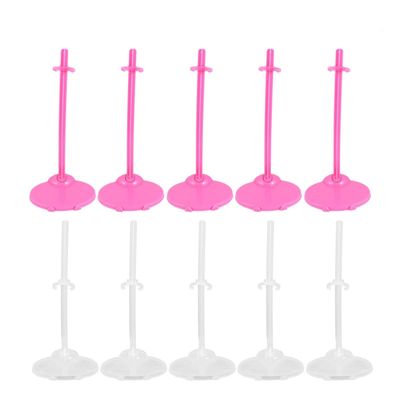Sewroro 20pcs Doll Stands Display Holder Mini Display Stand Doll Support Frame Universal Support Display (Color 2)