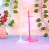 Sewroro 20pcs Doll Stands Display Holder Mini Display Stand Doll Support Frame Universal Support Display (Color 2) view 2