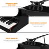 HONEY JOY Classical Kids Piano, 30-Key Mini Grand Piano with Music Stand and Bench, Wooden Musical Instrument Toy w/Lid & Music Rack, Gift for Boys Girls Ages 3+ (4 Straight Leg-Black) view 4