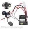 RC 360A Brushed ESC with Heat Sink and Cooling Fan for 1/10 RC Crawler view 2