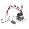 RC 360A Brushed ESC with Heat Sink and Cooling Fan for 1/10 RC Crawler view 4