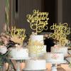 10 Pack Acrylic Gold Mother's Day Cake Topper-Birthday Mother's Day Party Cake Decorations,Best Mom Ever view 4