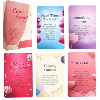 Han Yu Bowen Love Oracle Cards, Twin Flame Oracle Cards, Tarot Cards for Beginners, 54 Colorful Romantic Love, Oracle Decks with Meanings on Them, Soulmate to Romantic Relationships