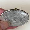 Rare US United States Movable Mechanical Coin Mask Girl Amazing Handcrafted Art Hobo Coin. Explore Now! view 4