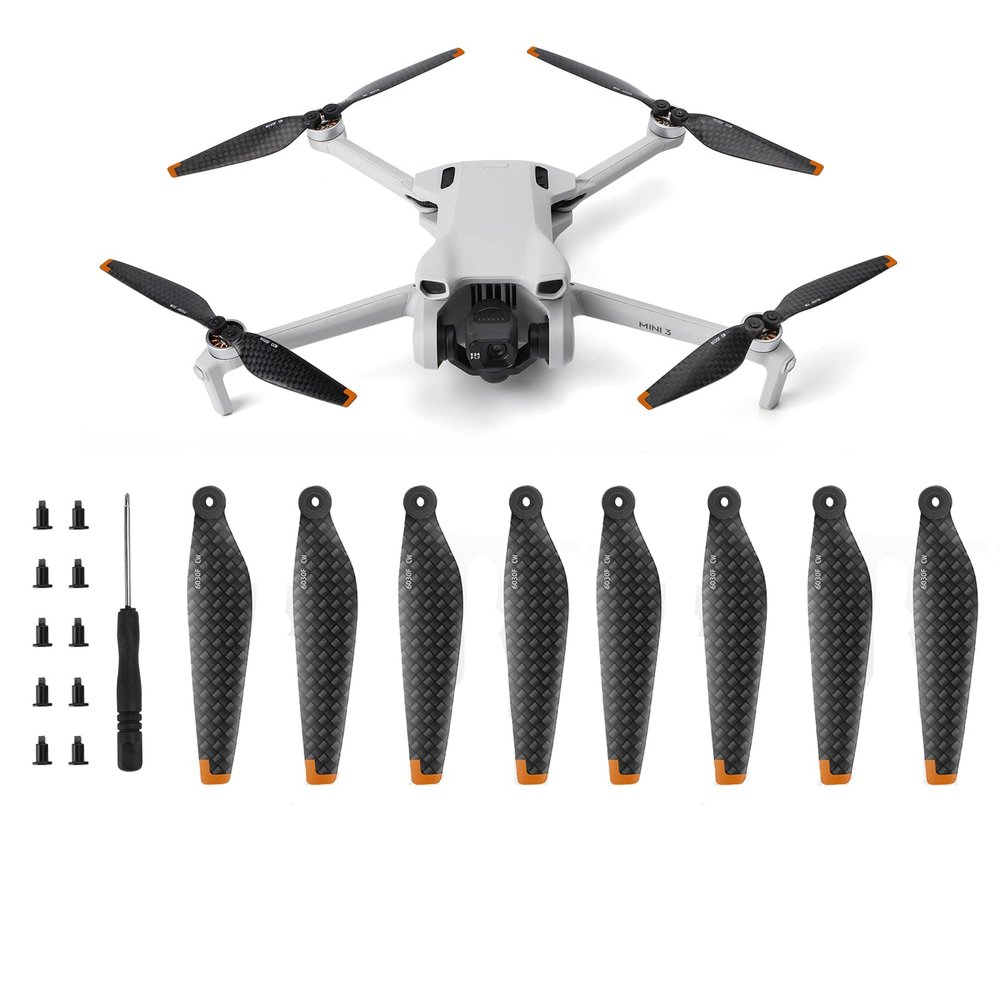 Mini 3 Carbon Fiber Propellers, Replacement Prop Blades for DJI Mini 3 RC Camera Drone Accessories Pack of 8pcs (not fit for DJI Mini 3 pro)
