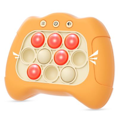 Byserten Handheld Game for Kids 6-12 with Lights and Sounds, Sensory Fidget Toys for Kids 8-12, Birthday Gifts for 6 7 8 9 Year Old Girls & Boys & Teens -Orange