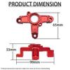 FLMLF CNC Metal Clutch Tripod Set Red for 1/5 Hpi RV Km Baja 5B 5T 5SC Parts view 2