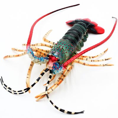Higherbros Large Lobster Toys Sea Life Animal Toys Ocean World Realistic Marine Animal Creature Action Figure, Birthday Cake Copper for Kids