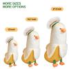 PEACH CAT Cute Banana Duck Stuffed Animal Long Banana Chef Duck Plush Pillow for Girls and Boys White 19.7" view 3
