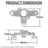 FLMLF CNC Metal Clutch Tripod Set Silver for 1/5 Hpi RV Km Baja 5B 5T 5SC Parts view 2