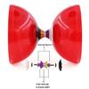 MAGICYOYO Diabolo MD01 Pro Triple Bearings Diabolos Yoyo for Kids Teens Adults, Beginners to Advanced Red Diabolo Spinning Juggling Skill Toy, 5" Chinese Yo-yo +2 Pairs Handsticks+Bag+2 Spare Cords view 3