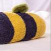13.9 Inch Fuzzy Bumblebee Stuffed Animal Honey Bee Pulshies with Cute Face and White Wings Cuddly Bumble Bee Plush Toy Honeybee Anime Gifts for Kids And Lovers In Birthday, Valentines, Christmas... view 3