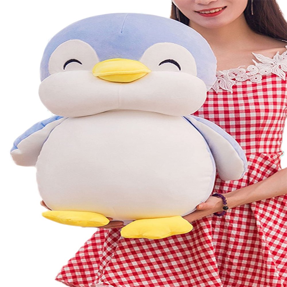 21.6 Inch Plush Penguin Stuffed Animal Hugging Pillow with Smile Face - Cuddly Penguin Plushie Toy for Kids and Lovers