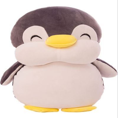 12 Inch Plush Penguin Stuffed Animal Hugging Pillow with Smile Face - Cuddly Penguin Plushie Toy for Kids and Lovers