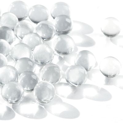AMOR PRESENT 170PCS Glass Marbles for Vases, Clear Marbles for Vase Fillers DIY Craft & Home Decorations