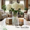 AMOR PRESENT 170PCS Glass Marbles for Vases, Clear Marbles for Vase Fillers DIY Craft & Home Decorations view 3