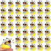 36 Set Cowboy Rubber Duck Mini Yellow Duckies Bath Party Toy Tiny Ducks Bathtub Toy with Cowboy Hat Paisley Bandanas Sunglasses for Summer Baby Shower Birthday Swimming Party (Cow Style) view 1