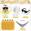 36 Set Cowboy Rubber Duck Mini Yellow Duckies Bath Party Toy Tiny Ducks Bathtub Toy with Cowboy Hat Paisley Bandanas Sunglasses for Summer Baby Shower Birthday Swimming Party (Cow Style) view 3