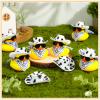 36 Set Cowboy Rubber Duck Mini Yellow Duckies Bath Party Toy Tiny Ducks Bathtub Toy with Cowboy Hat Paisley Bandanas Sunglasses for Summer Baby Shower Birthday Swimming Party (Cow Style) view 4