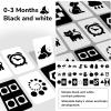 QUOKKA 60 High Contrast Baby Flash Cards 36 Months - Black & White Toddler Flashcards 36 Months in a Bag - Learning Visual Stimulation Pictures for Infants - Gift Sensory Development Toys for Newborn view 3
