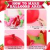 109 Pieces Strawberry Party Balloons Arch Garland 12 10 5 Inch Red Pink Green Latex Jumbo Strawberry Foil Balloons for Baby Shower Berry First Birthday Party Decorations view 4
