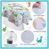 50 Packs Disposable Toilet Seat Covers Extra Large Individually Wrapped for Kids and Adults, Portable Non Slip Waterproof Potty Seat Covers for Toddlers Potty Training, Travel (Dinosaur) view 2