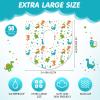 50 Packs Disposable Toilet Seat Covers Extra Large Individually Wrapped for Kids and Adults, Portable Non Slip Waterproof Potty Seat Covers for Toddlers Potty Training, Travel (Dinosaur) view 3