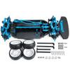 powerday 1/10 Alloy Upgrade RC Chassis Shaft Drive Touring Car with 4 Wheels for TT02 Frame Kit Shaft Drive Blue view 1