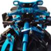 powerday 1/10 Alloy Upgrade RC Chassis Shaft Drive Touring Car with 4 Wheels for TT02 Frame Kit Shaft Drive Blue view 4